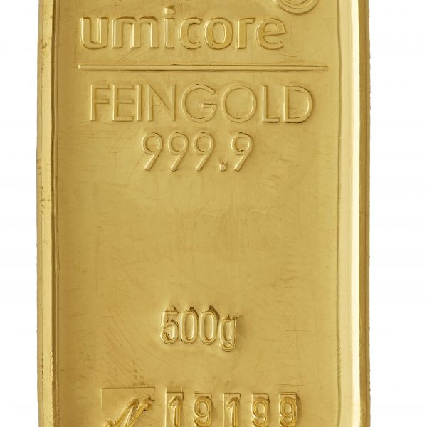 500 g - Goldbarren UMICORE NEUWARE