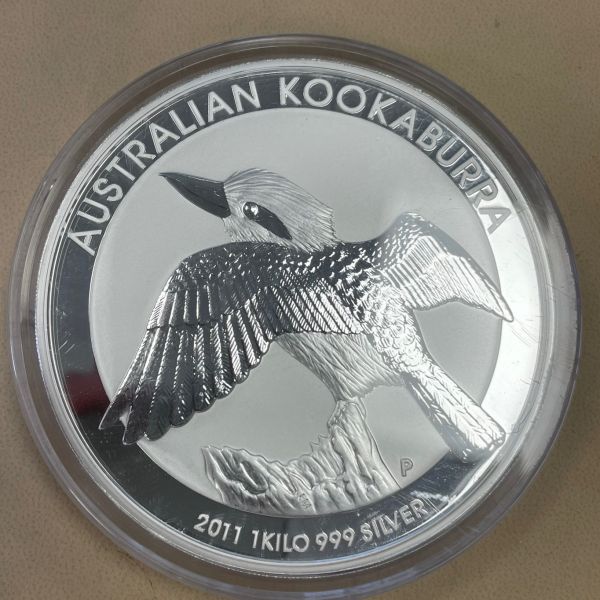1 Kilogramm Australien Kookaburra Silber 999 Jahrgang 2011 nur 2 Stück verfügbar
