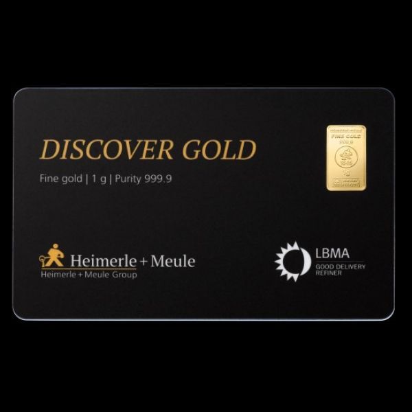 1 g - - Goldbarren - Paket 29 x 1 g HEIMERLE + MEULE 