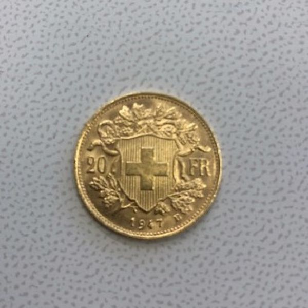 Schweiz Vreneli 20 Schweizer Franken Goldmünze