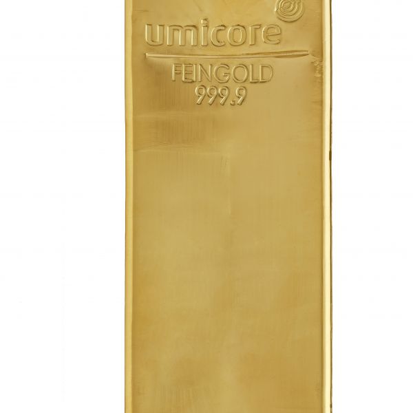 400 oz / 12,4 kg  Goldbarren UMICORE NEUWARE