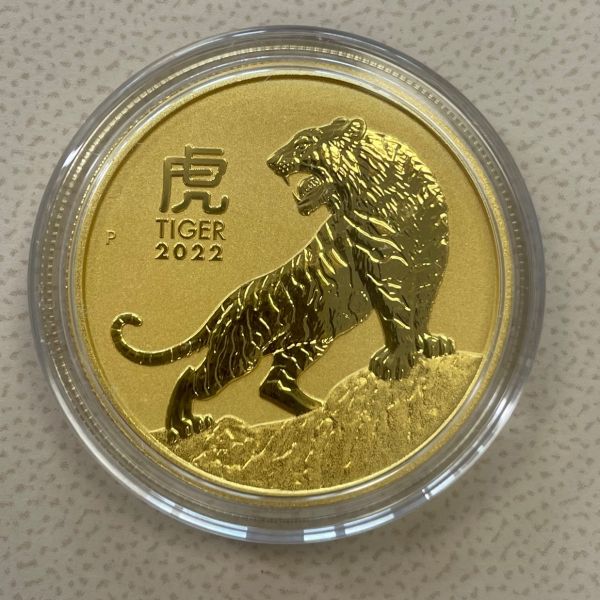1 oz / 31,1 g Australien Lunar Serie III Tiger  2022 