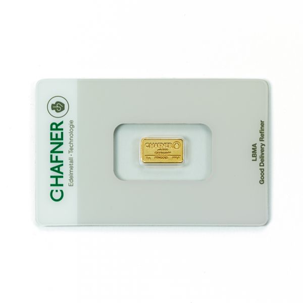 1 g - - - Goldbarren C.HAFNER NEUWARE 