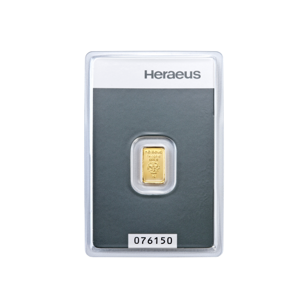 1 g - - - Goldbarren HERAEUS NEUWARE