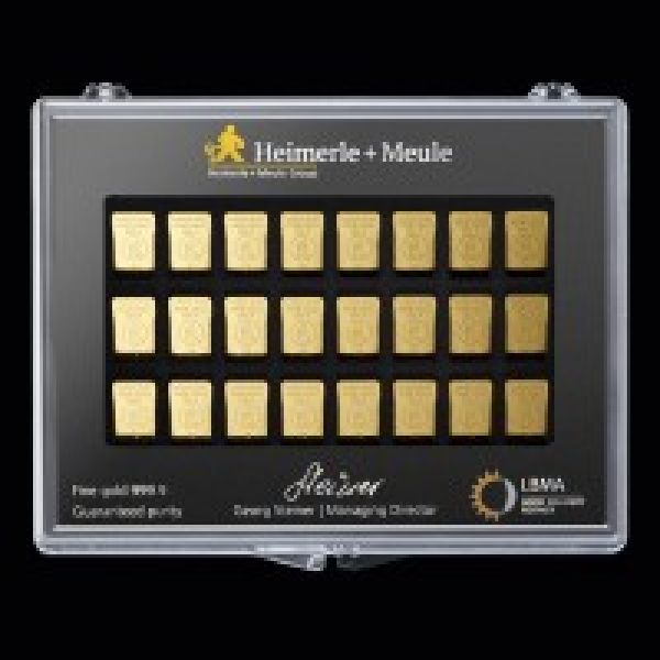 50 x 1g HEIMERLE + MEULE Unity Bar Collection