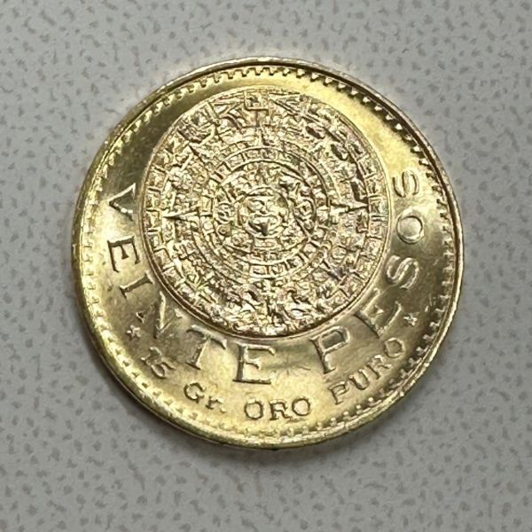 20 Pesos Centenario Aztekenkalender