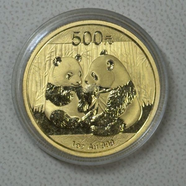 1 oz / 31,1 g Panda China 500 YUAN 2008 Beispielbild