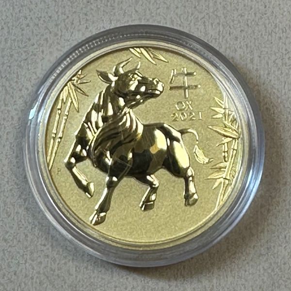 1 oz / 31,1 g Australien Lunar Serie III Ochse 2021
