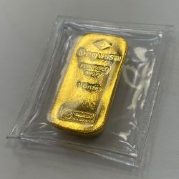 100 g - Goldbarren DEGUSSA Sargbarren