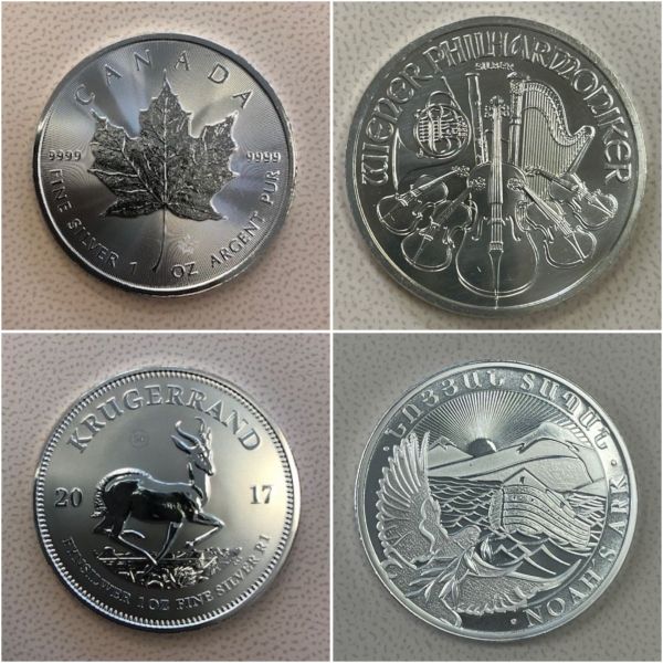 Silbermünzen 14 x 1 oz ANONYM kaufen unter 2000€